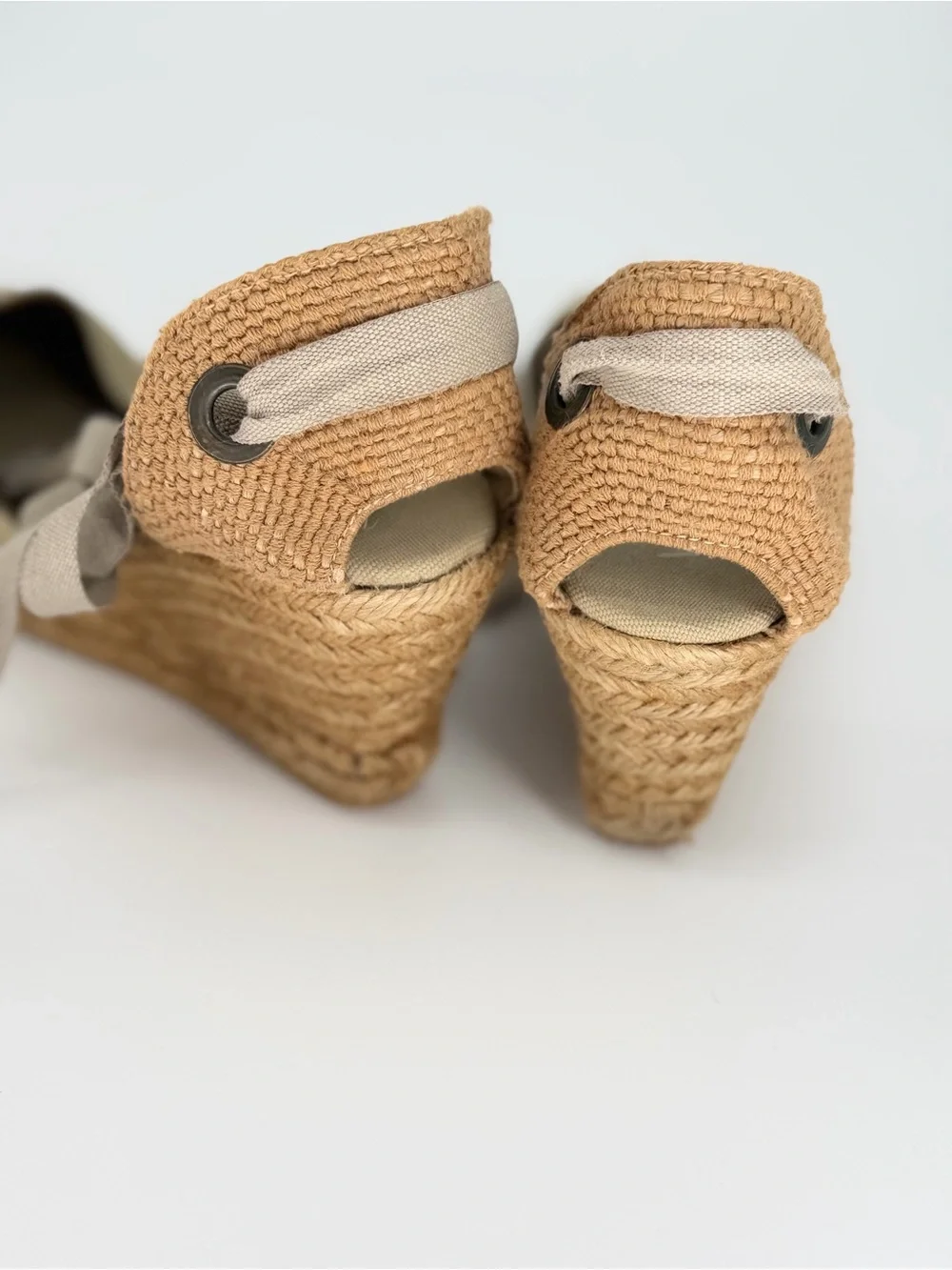 Viscata Barcelona Women's Beige Espadrille Wedge 37 US 6.5-7 *READ*